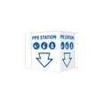 thumbnail image 1 of National Marker 3D Wall Sign "PPE Station " 6" x 9" White/Blue (VS56), 1 of 1