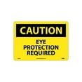 thumbnail image 1 of National Marker Caution Signs; Eye Protection Required 10X14 Rigid Plastic C485RB, 1 of 1