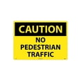 thumbnail image 1 of National Marker Caution Signs; No Pedestrian Traffic 20X28 Rigid Plastic C563RD, 1 of 1