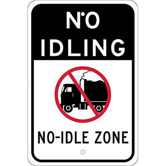 National Marker Corp. M789J No Idling No Idle Zone Sign