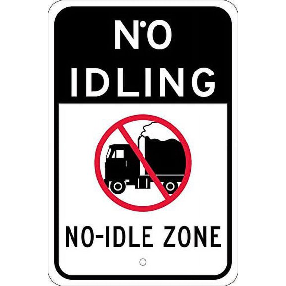 National Marker Corp. M789J No Idling No Idle Zone Sign
