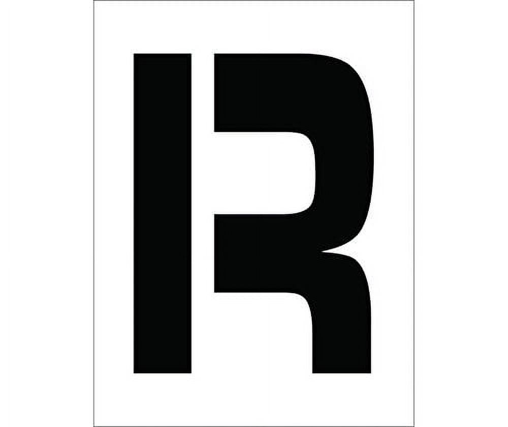 National Marker Corp. PMC12-R Stencil, Letter R, 12 Inch