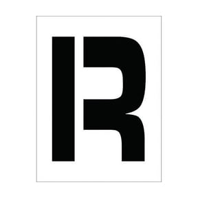 National Marker Corp. PMC12-R Stencil, Letter R, 12 Inch