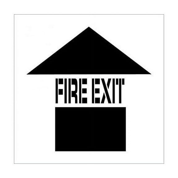 National Marker Corp. PMS228 Fire Exit Plant Marking Stencil