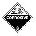thumbnail image 1 of National Marker DL12P Corrosive DOT Placard, 10.75 in., 1 of 1