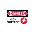 thumbnail image 1 of National Marker Danger Signs; High Voltage Graphic 10X14 .040 Aluminum D549AB, 1 of 1