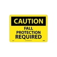 thumbnail image 1 of National Marker Fall Protection Required 10X14 Rigid Plastic Caution Sign C680RB, 1 of 3