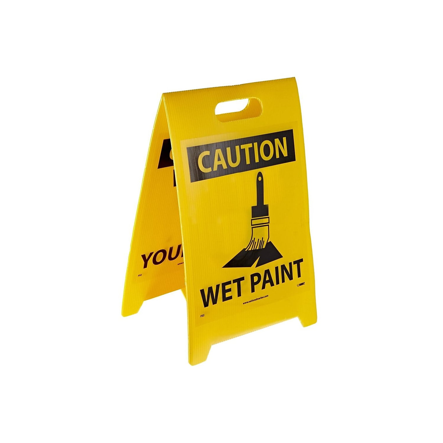 National Marker Floor Sign Dbl Side Caution Watch Your Step Caution Wet ...