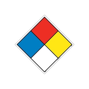 National Marker Hazard Identification System Labels; 8X8 Adhesive Vinyl HMS8P