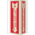 thumbnail image 1 of National Marker Notice Sign; Fire Visi Fire Extinguisher Bilingual 16X8.75 Acrylicglow GLV44, 1 of 1
