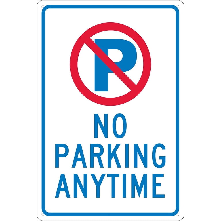 forsale 看板　USA National Marker Parking Signs; P With Slash No Parking Anytime