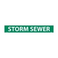 thumbnail image 1 of National Marker Pipemarker; Adhesive Vinyl Storm Sewer 2X14 1 1/4" Cap Height A1249G, 1 of 1