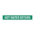 thumbnail image 1 of National Marker Pipemarker; Hot Water Return 2X14 1 1/4 Letter Adhesive Vinyl A1293G, 1 of 1