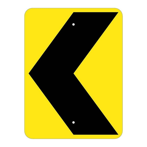 National Marker Reflective Warning Traffic Control Sign 24" x 18" Aluminum (TM162K)