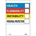 thumbnail image 1 of National Marker Right To Know Information Labels; Write On Color Bar 6X4 Adhesive Vinyl 10/Pk HM25, 1 of 1