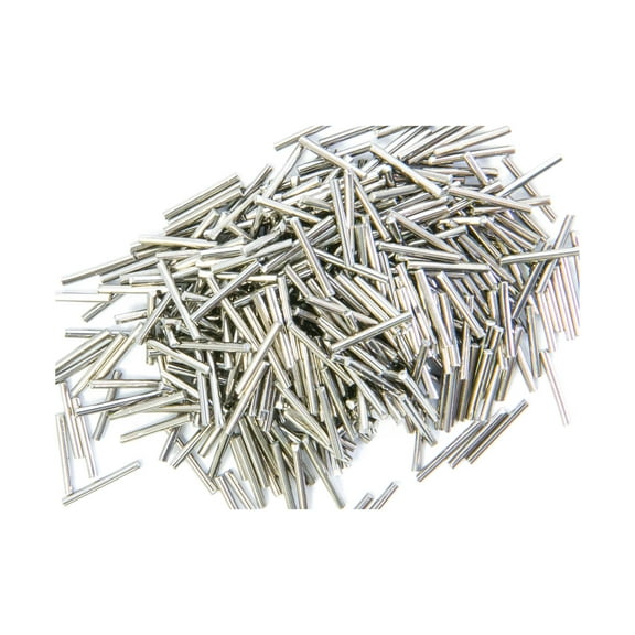 National Metallic Brass Cleaning Media Stainless Steel Pins 2.5 lb Plastic Jar