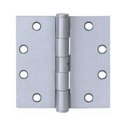 National Mfg. HG100315 Hinge With Removable Pin, Square Corner, Satin Stainless Steel, 4.5 x 4.5-In. - Quantity 6