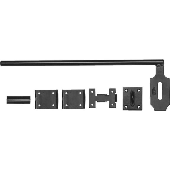 National Hardware Cane Bolt Canebolt - Locking - 1 Piece, 18", Black