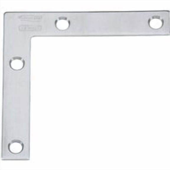 National Mfg. National Catalog V417 Stainless Steel Flat Corner Brace, Case of 4