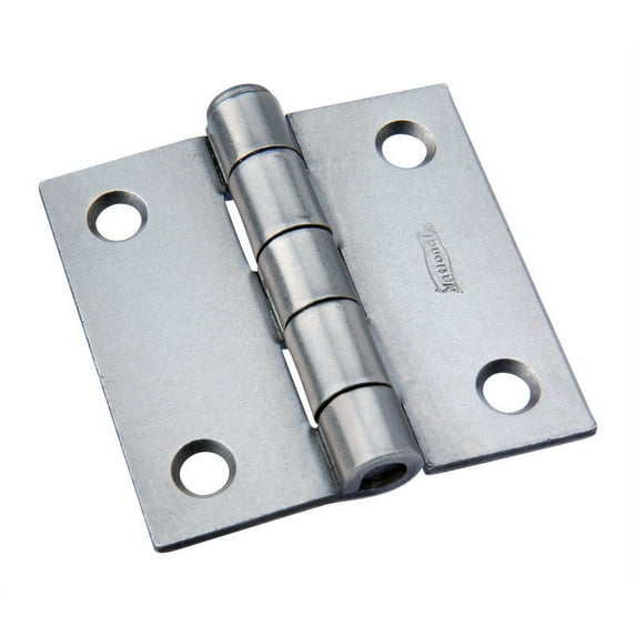 National Hardware N139-659 Broad Hinge, 2 in W Frame Leaf, 0.077 in Thick Frame Leaf, Cold Rolled Steel, Steel, 38 lb