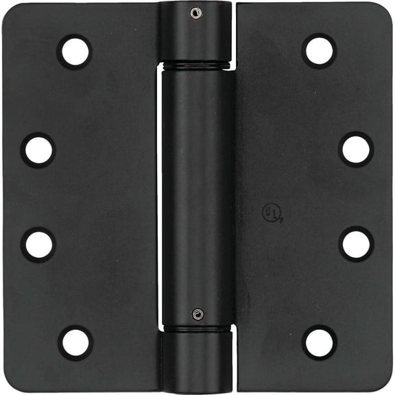 National Hardware 4 In. Oil Rubbed Bronze 1/4 In. Radius Spring Door Hinge