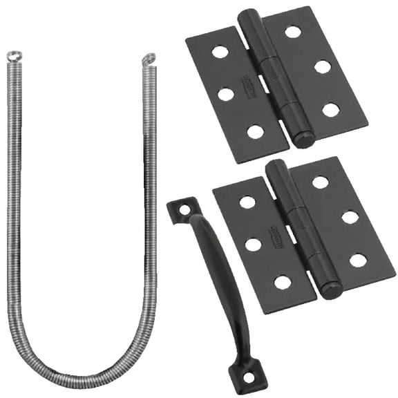 National Hardware National Mfg/spectrum Brands Hhi 5 Packs BLK Screen/Storm DR Set5 Standard Mounting Hardware, Drop-In Replacement