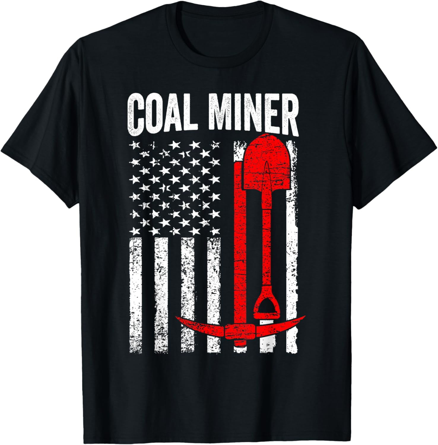 National Miners Day Coal Miner 2024 Men's Patriotic Mining T-Shirt ...