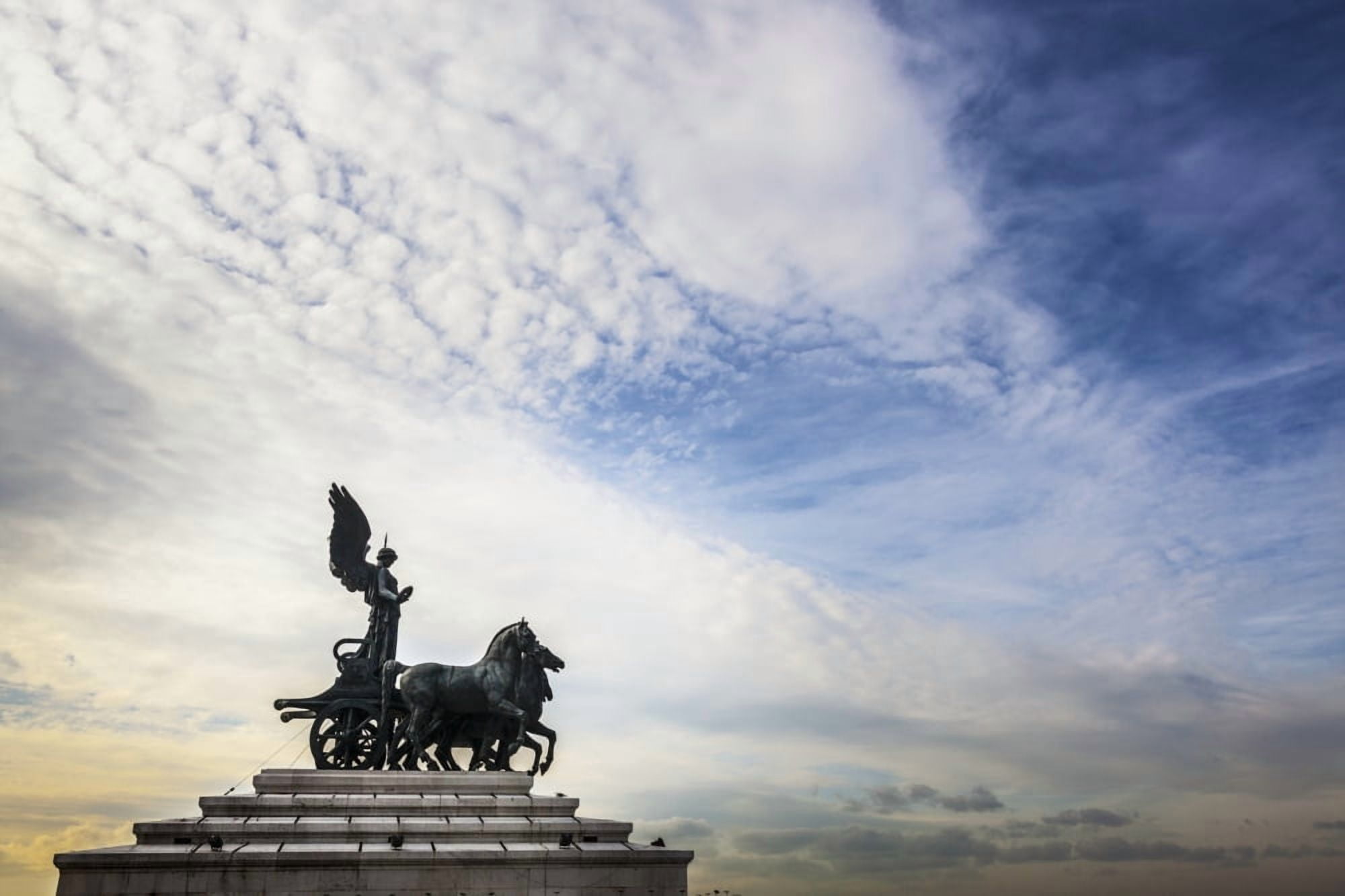 National Monument to Victor Emmanuel II Rome Italy Canvas Art - Reynold Mainse Design Pics (19 x 12)