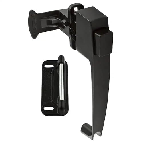 National #N185-462 Black Push Button Latch