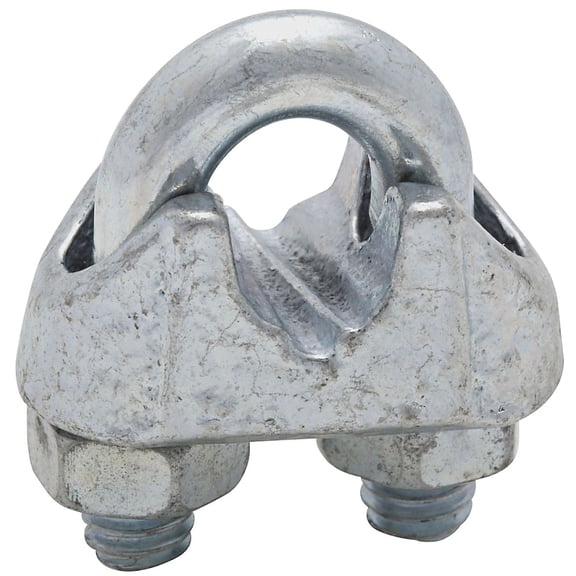 National Hardware 3230BC Series N248-302 Wire Cable Clamp, 5/16 in Dia Cable, 4 in L, Malleable Iron, Zinc