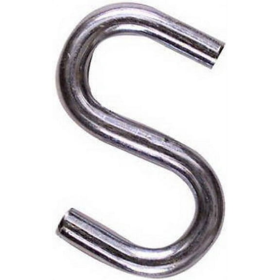 National N273-441 3" Bulk Heavy Duty Zinc Plated Open S Hooks - Quantity of 250