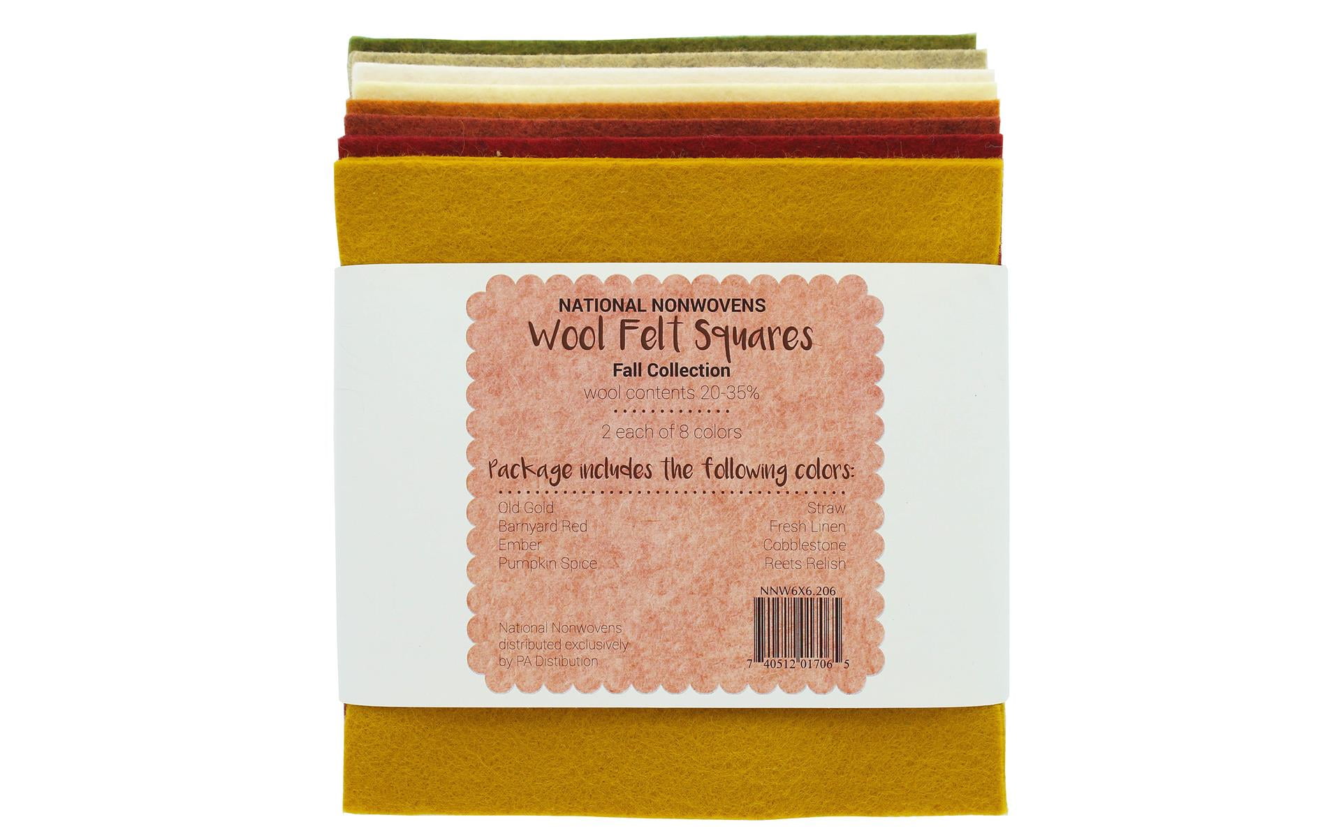 National Nonwovens Wool Felt 20/35% 6x 6 Fall Collection
