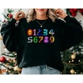 thumbnail image 1 of National Numeracy Day Number Day, World Maths Day ,International Day of Math Lover Sweatshirt, Funky Number, Number C (SWT), 1 of 5