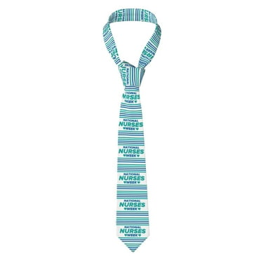 National Nurses Day Neckties Men's Neck Tie for Outdoor Wedding Party Meeting Outfit Gifts