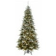 thumbnail image 1 of National PEMG8-D18-75 Feel Real Artificial Pre-Lit Christmas Tree, Snowy Morgan Spruce, 700 Dual LED Lights - Quantity 1, 1 of 1