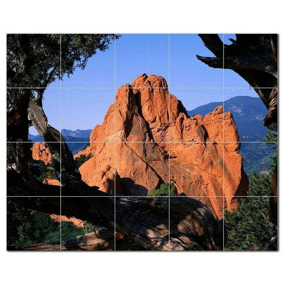 National Park Ceramic Tile Mural Kitchen Backsplash Bathroom Shower, 405643-L54