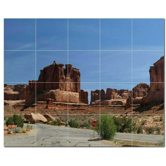 National Park Ceramic Tile Mural Kitchen Backsplash Bathroom Shower, 405660-XL54
