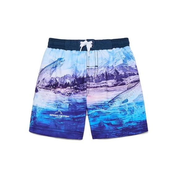 National Park Foundation Boys Swim Shorts with UPF50, Sizes 4-14
