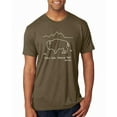 thumbnail image 1 of National Park Grand Teton Buffalo Mens Soft T Shirt Heather Brown 2XL, 1 of 1