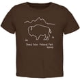 thumbnail image 1 of National Park Grand Teton Buffalo Toddler T Shirt Brown 3T, 1 of 1