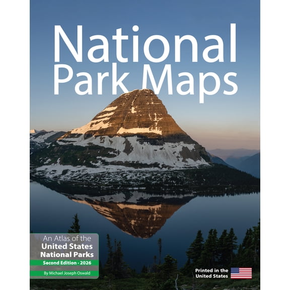National Park Maps: An Atlas of the U.S. National Parks, (Spiral-Bound)