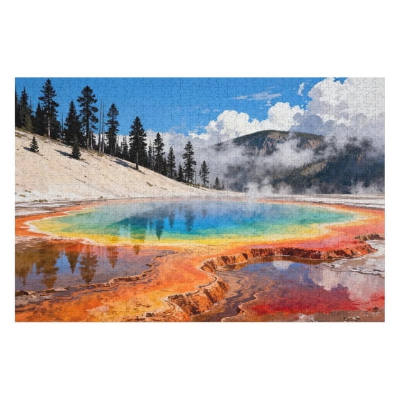 500 Piece National Park Mountain Landscape Puzzle for Adults, 20.5x15 in – Nature Reserve, Fun Puzzle Game for Family
