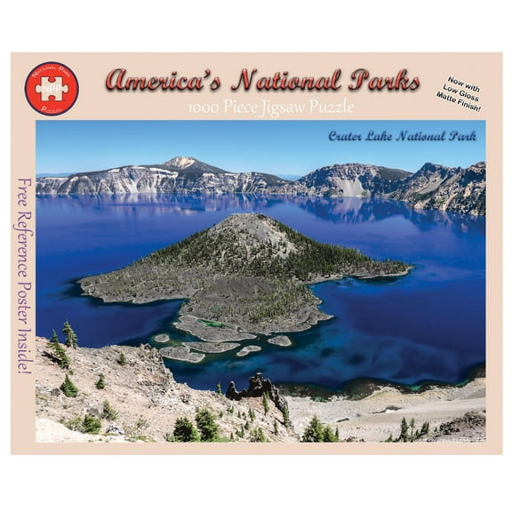 National Park Puzzles Crater Lake National Park Wizard Island 1000 Piece Jigsaw Puzzle