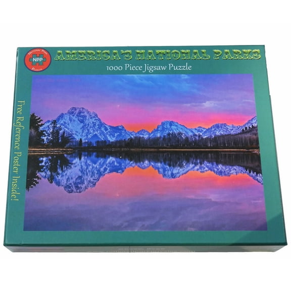 National Park Puzzles Grand Teton National Park Oxbow Bend 1000 Piece Jigsaw Puzzle