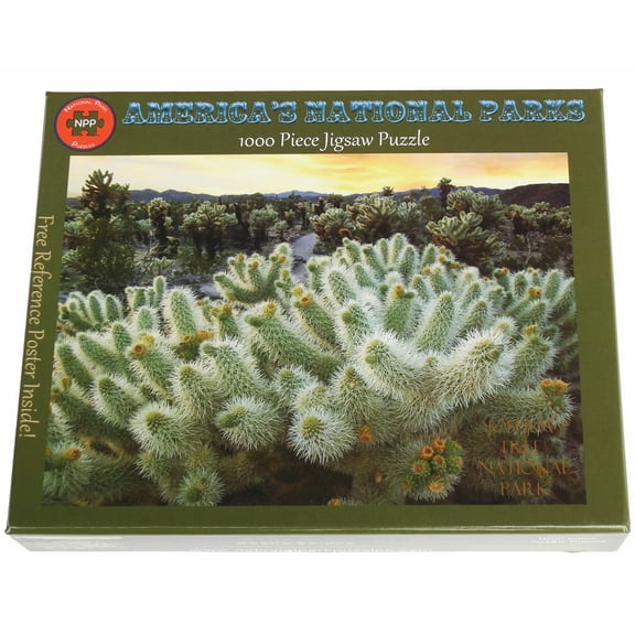 National Park Puzzles Joshua Tree National Park Cholla Cactus Garden 1000 Piece Jigsaw Puzzle