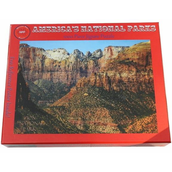 National Park Puzzles Zion National Park Zion Canyon Overlook 1000 Piece Jigsaw Puzzle
