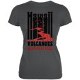 thumbnail image 1 of National Park Retro 70s Color Bars Hawaii Volcanoes Juniors Soft T Shirt Asphalt MD, 1 of 1