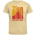 thumbnail image 1 of National Park Retro 70s Color Bars Zion Mens T Shirt Yellow Haze X-LG, 1 of 1