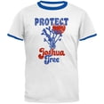 thumbnail image 1 of National Park Retro 70s Landscape Protect Joshua Tree Mens Ringer T Shirt White-Royal LG, 1 of 1