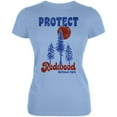 thumbnail image 1 of National Park Retro 70s Landscape Protect Redwood Juniors Soft T Shirt Baby Blue LG, 1 of 1